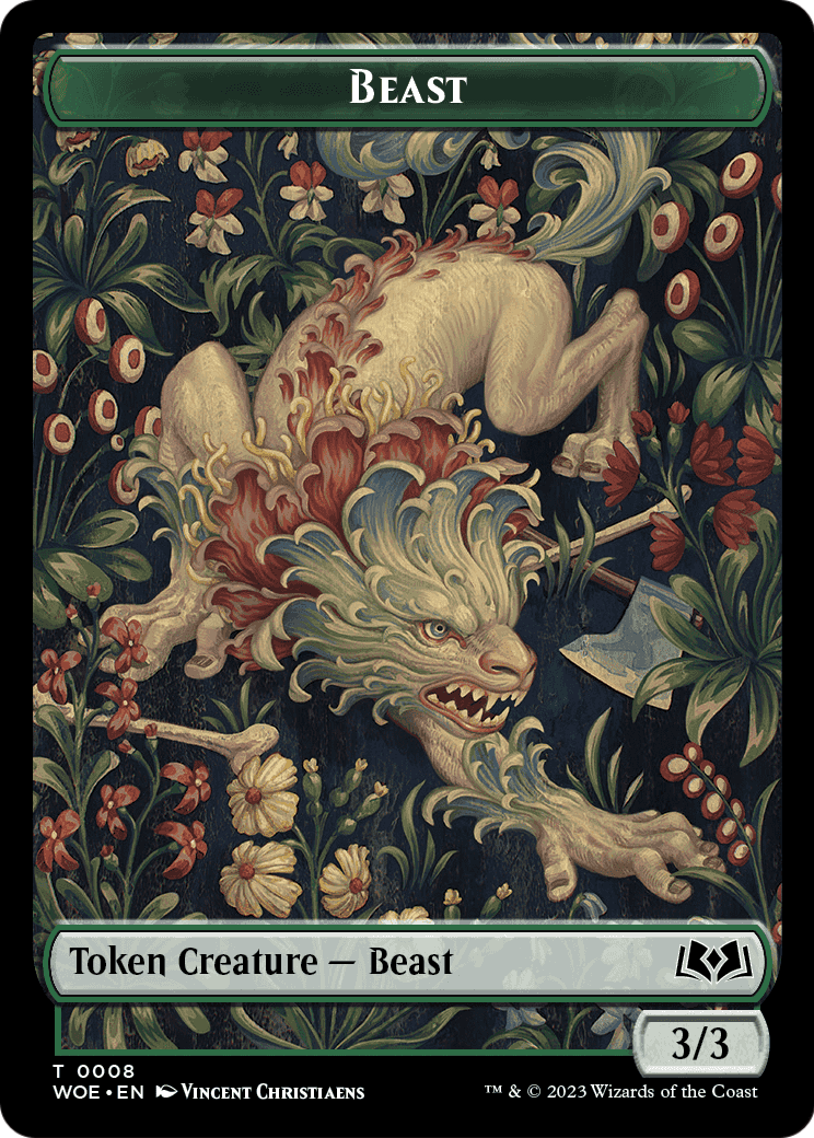 Beast (TWOE-008) [Wilds of Eldraine Tokens]