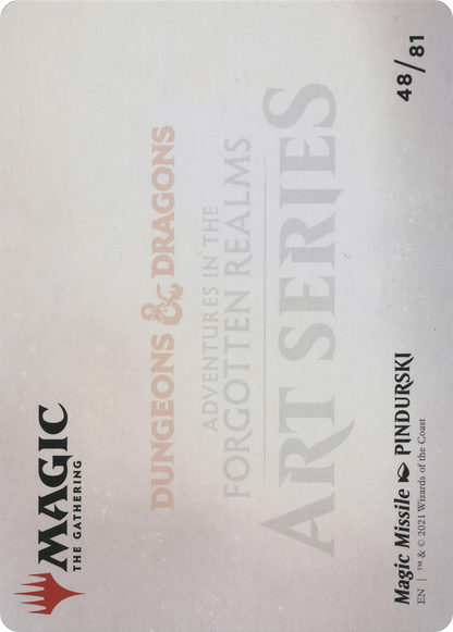 Magic Missile // Magic Missile (AAFR-048) (Borderless) [Adventures in the Forgotten Realms Art Series]