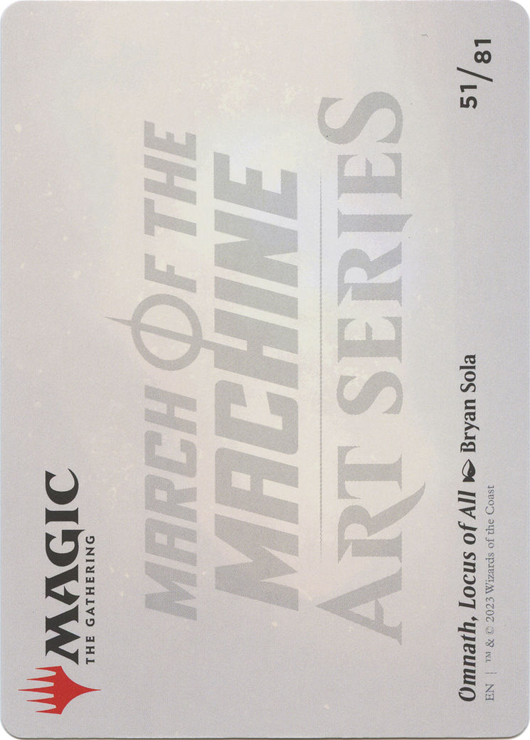 Omnath, Locus of All // Omnath, Locus of All (AMOM-051) (Borderless) [March of the Machine Art Series] Foil
