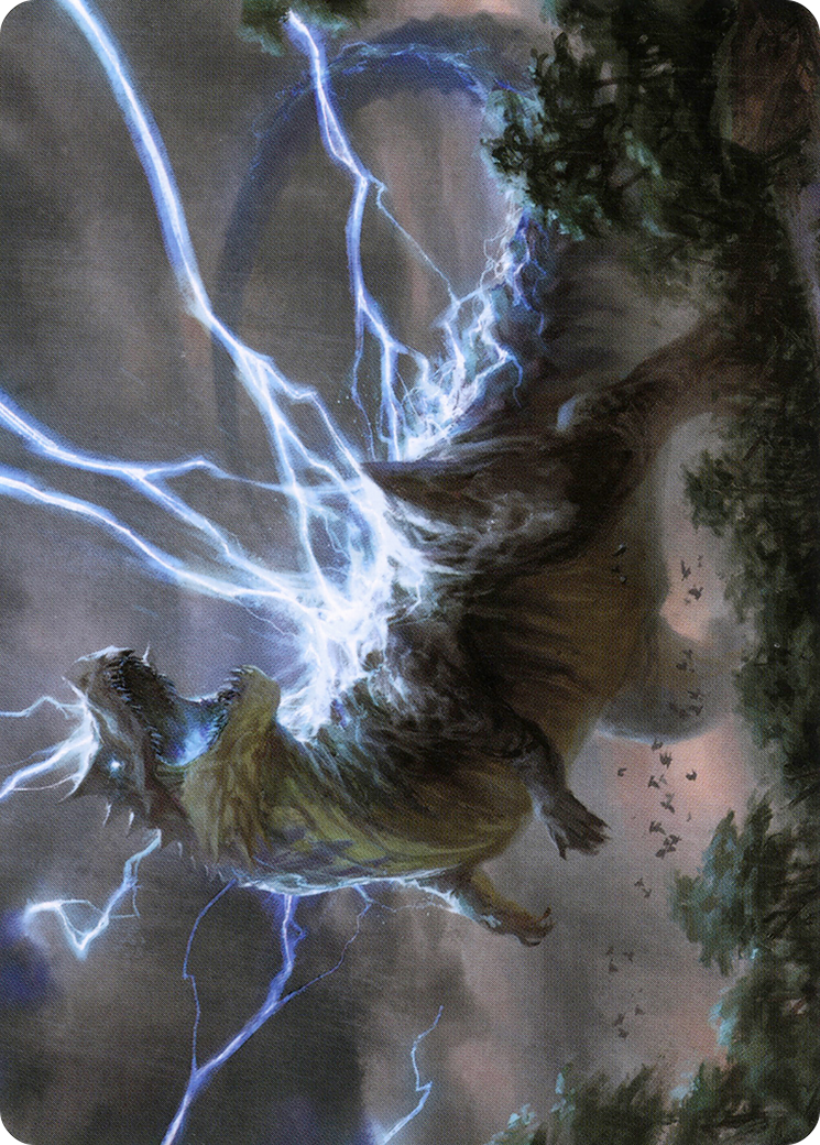 Thrasta, Tempest's Roar // Thrasta, Tempest's Roar (AMH2-041) (Borderless) [Modern Horizons 2 Art Series] Foil