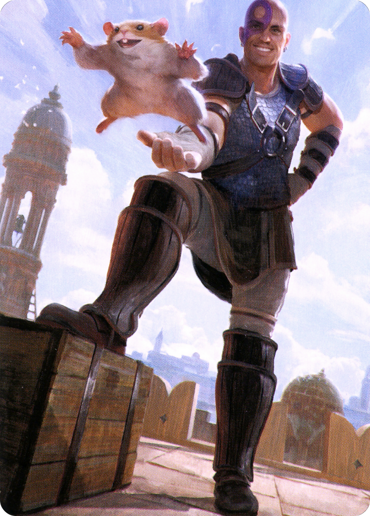 Minsc & Boo, Timeless Heroes // Minsc & Boo, Timeless Heroes (ACLB-072) (Borderless) [Battle for Baldur's Gate Art Series] Foil