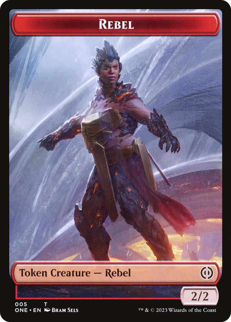 Rebel (TONE-005) [Phyrexia: All Will Be One Tokens] Foil