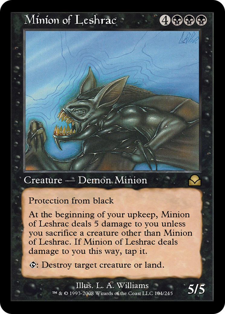 Minion of Leshrac (ME2-104) [Masters Edition II]