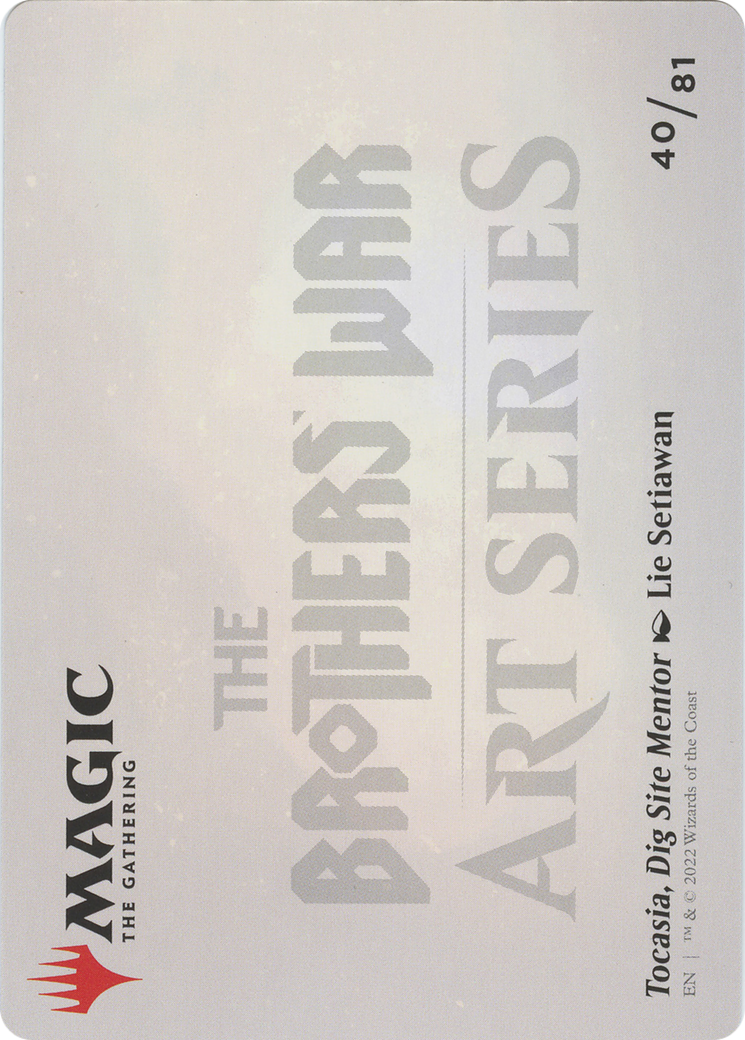 Tocasia, Dig Site Mentor // Tocasia, Dig Site Mentor (ABRO-040) (Borderless) [The Brothers' War Art Series] Foil