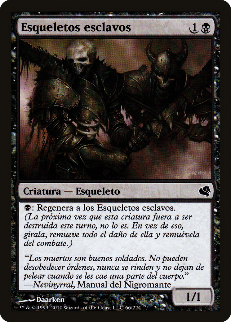 Drudge Skeletons (Spanish) - "Esqueletos esclavos" (PS11-066) [Salvat 2011]