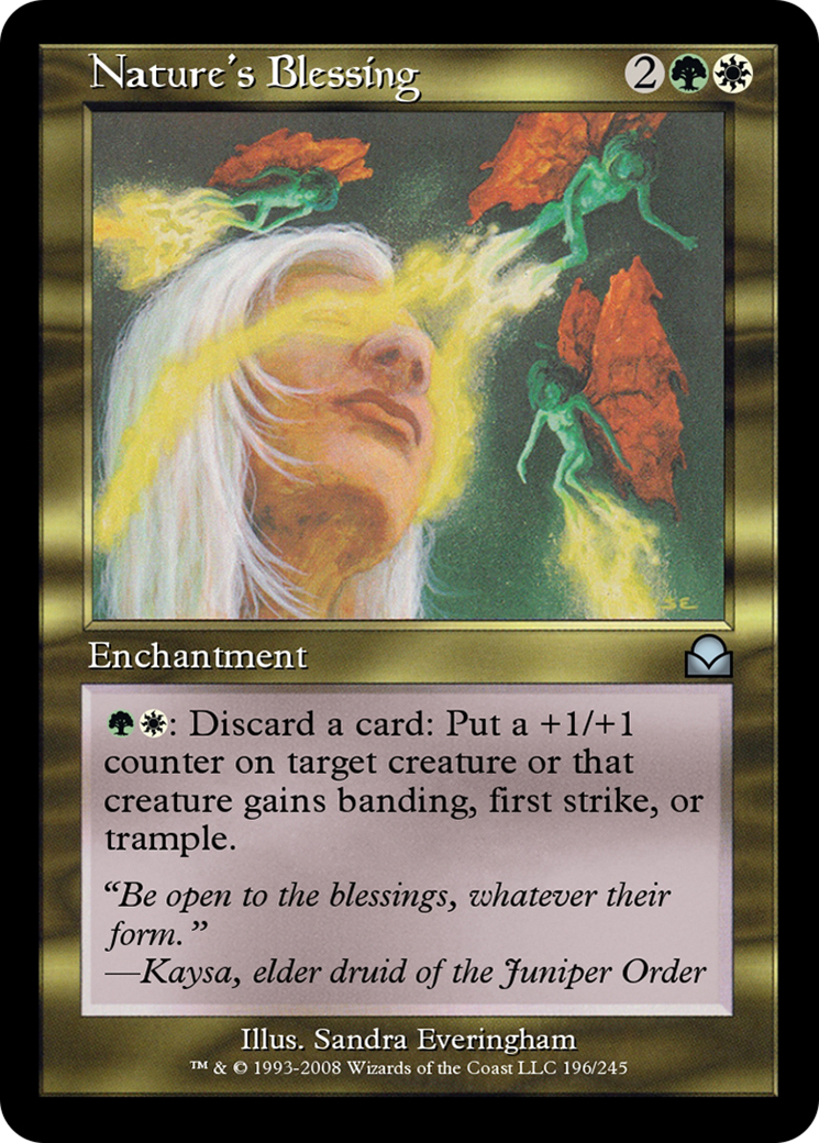 Nature's Blessing (ME2-196) [Masters Edition II] Foil