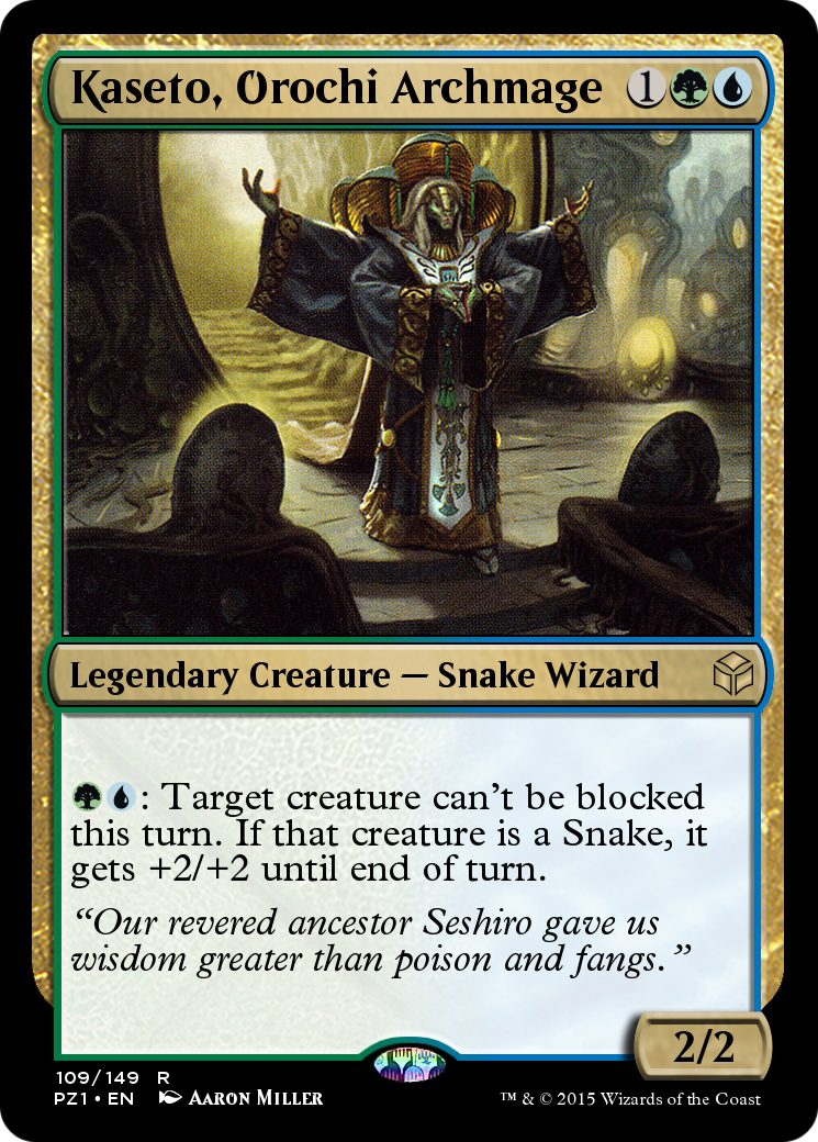 Kaseto, Orochi Archmage (PZ1-109) [Legendary Cube Prize Pack]