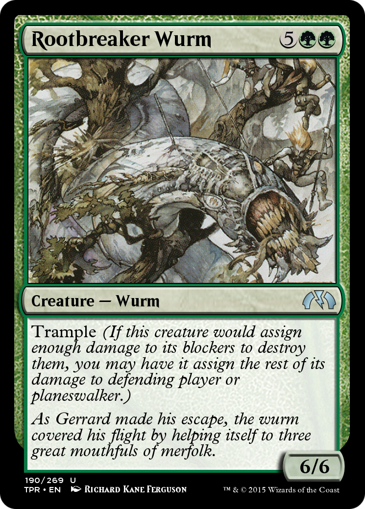 Rootbreaker Wurm (TPR-190) [Tempest Remastered] Foil