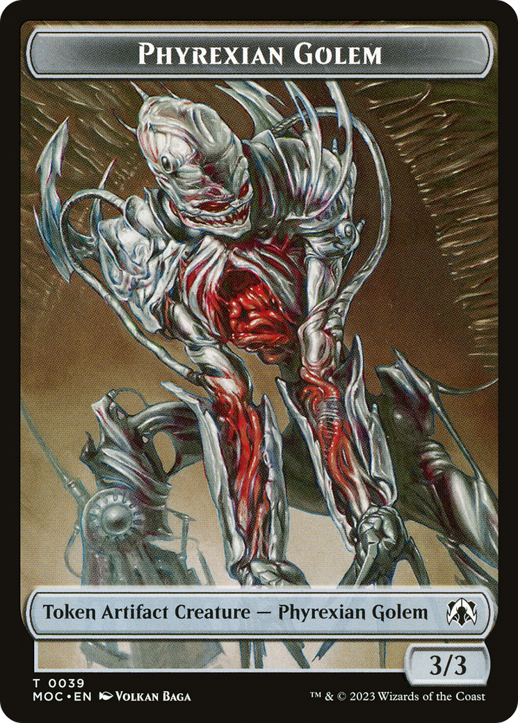 Phyrexian Golem (TMOC-039) [March of the Machine Commander Tokens]