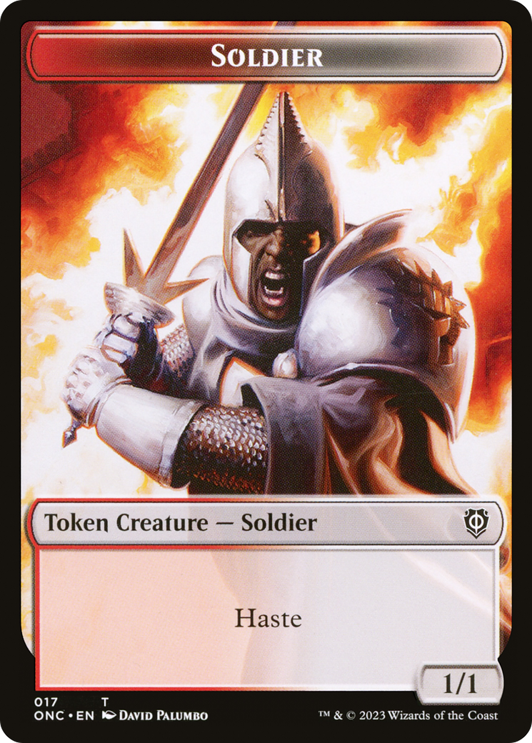 Soldier (TONC-017) [Phyrexia: All Will Be One Commander Tokens]