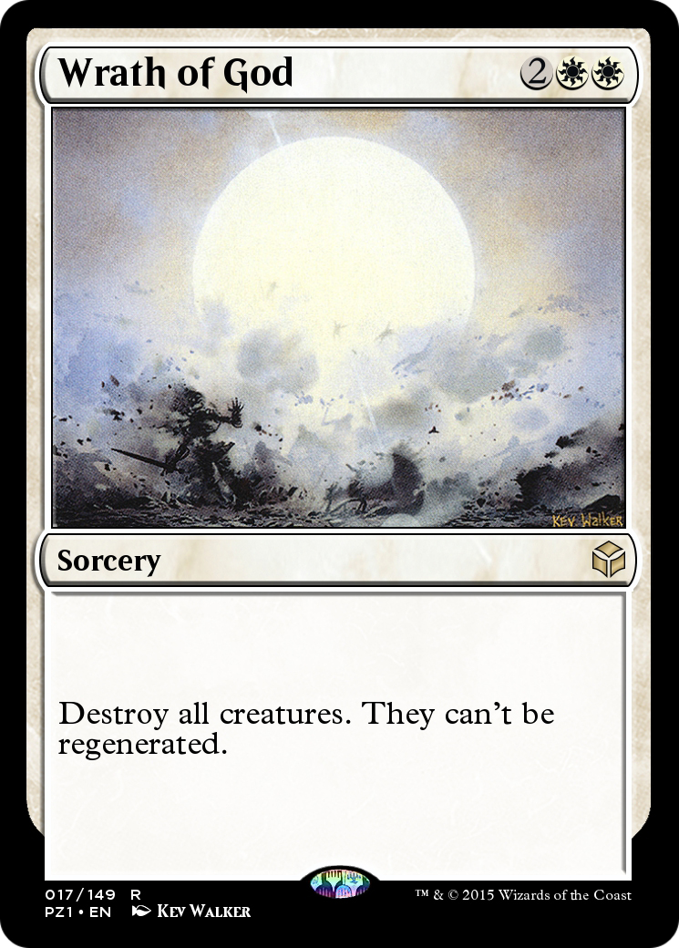 Wrath of God (PZ1-017) [Legendary Cube Prize Pack] Foil