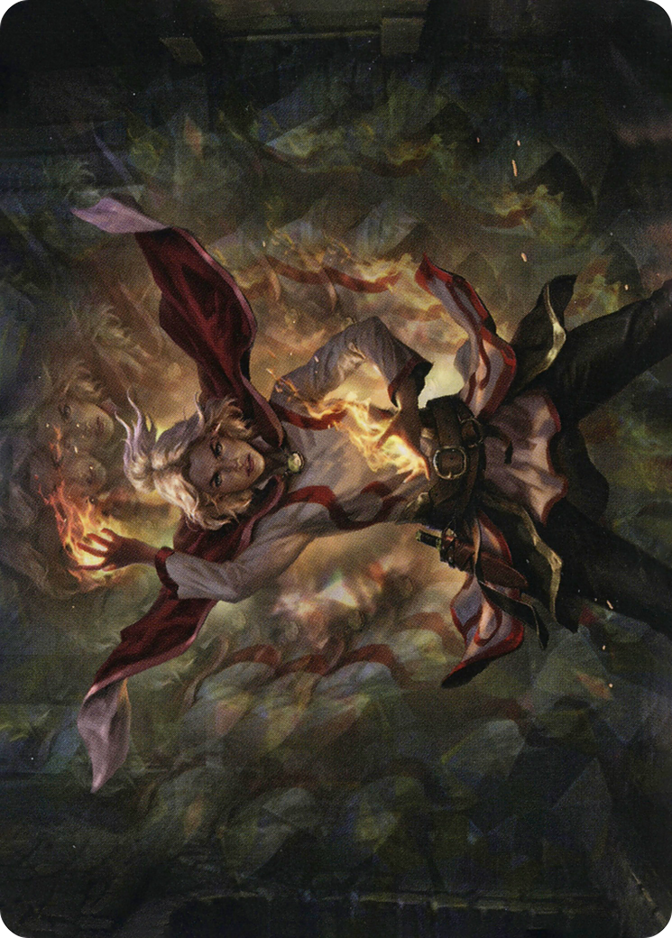 Delina, Wild Mage // Delina, Wild Mage (AAFR-031) (Borderless) [Adventures in the Forgotten Realms Art Series] Foil