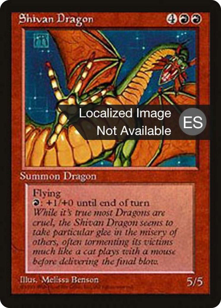 Shivan Dragon [Fourth Edition Foreign Black Border]