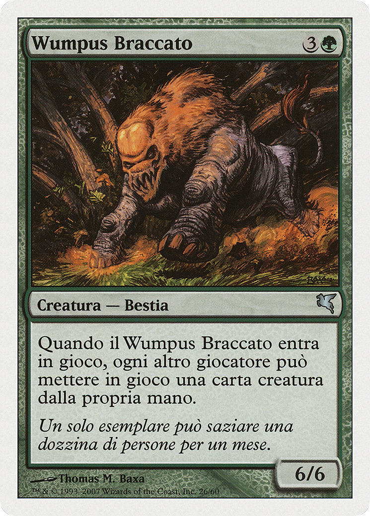 Hunted Wumpus (Italian) - "Wumpus Braccato" (PSAL-K26) [Salvat 2005]