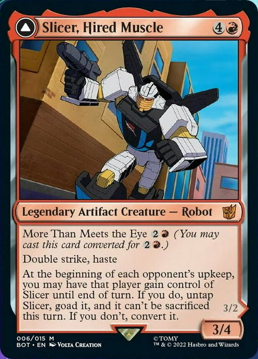 Trancheur, Muscle à louer // Trancheur, Antagoniste à grande vitesse [Transformers]