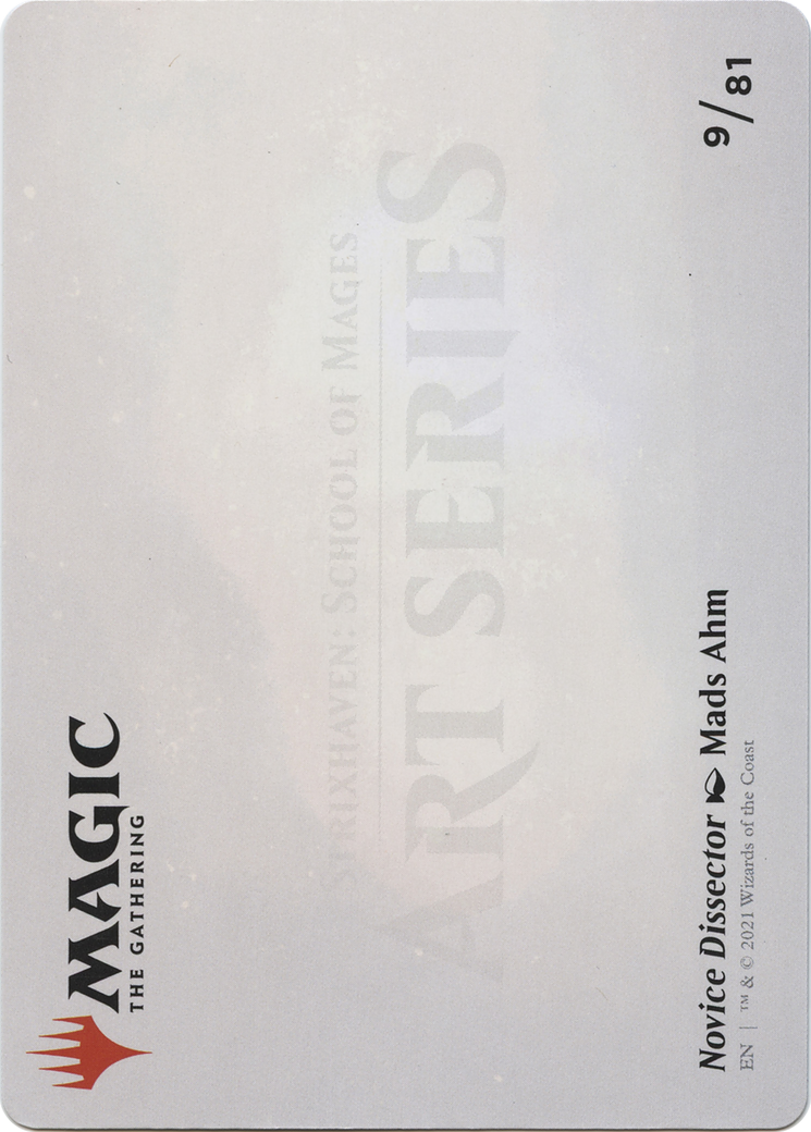 Novice Dissector // Novice Dissector (ASTX-009) (Borderless) [Strixhaven Art Series] Foil