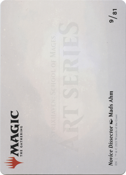 Novice Dissector // Novice Dissector (ASTX-009) (Borderless) [Strixhaven Art Series]