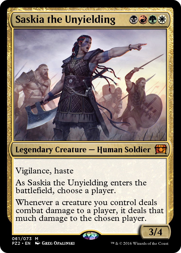 Saskia the Unyielding (PZ2-061) [Treasure Chest] Foil