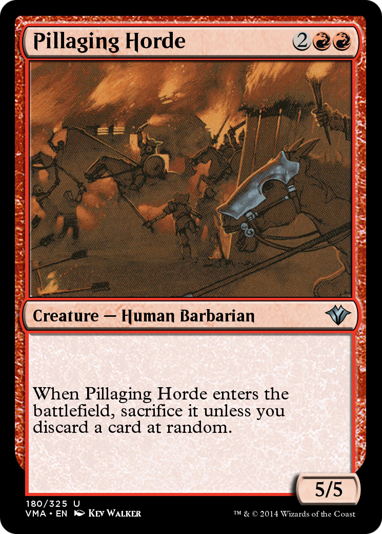 Pillaging Horde (VMA-180) [Vintage Masters] Foil