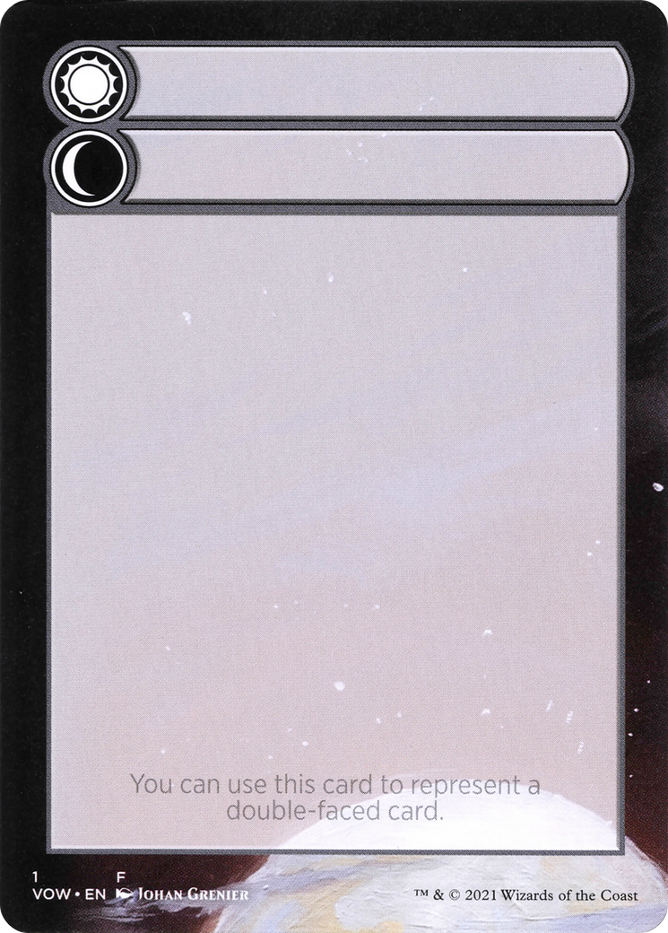 Double-Faced Substitute Card (SVOW-001) (Borderless) [Innistrad: Crimson Vow Substitute Cards]
