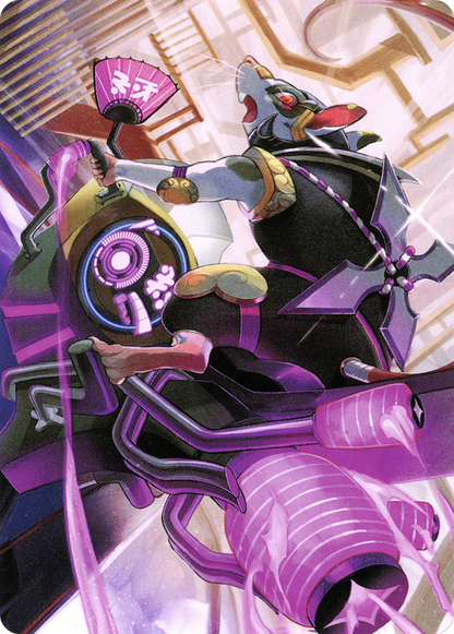 Nashi, Moon Sage's Scion // Nashi, Moon Sage's Scion (ANEO-059) (Borderless) [Neon Dynasty Art Series] Foil