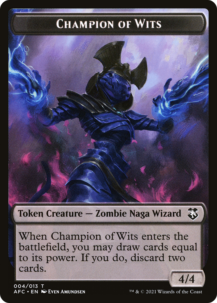 Champion of Wits (TAFC-004) [Forgotten Realms Commander Tokens]