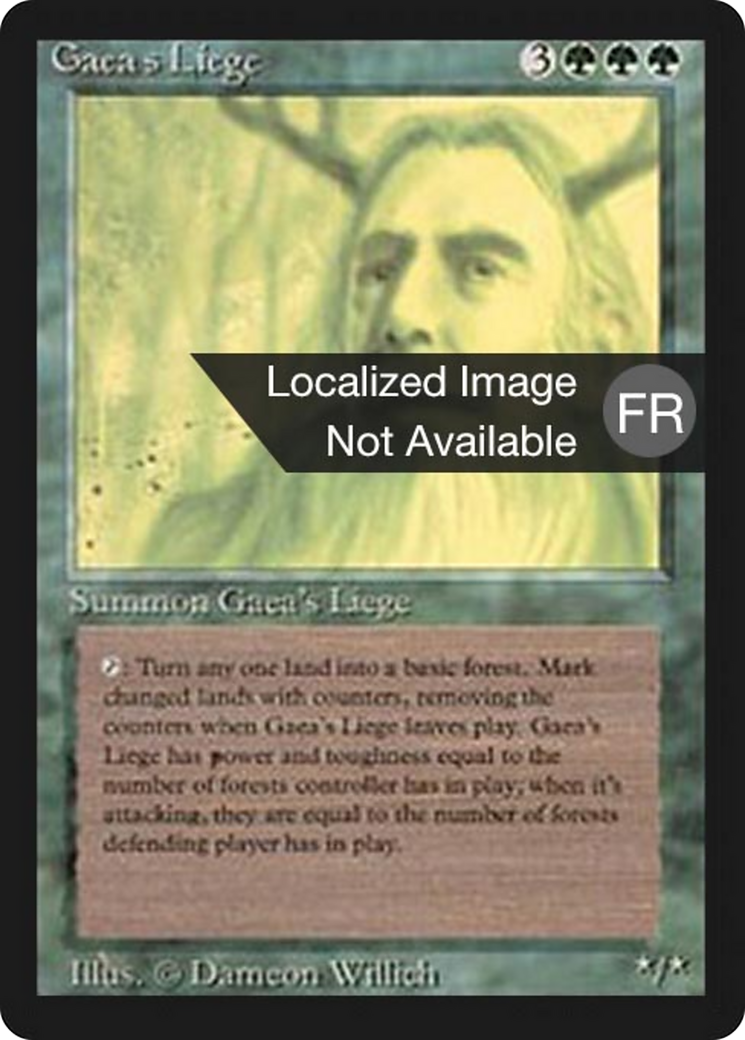 Gaea's Liege (FBB-198) [Foreign Black Border]
