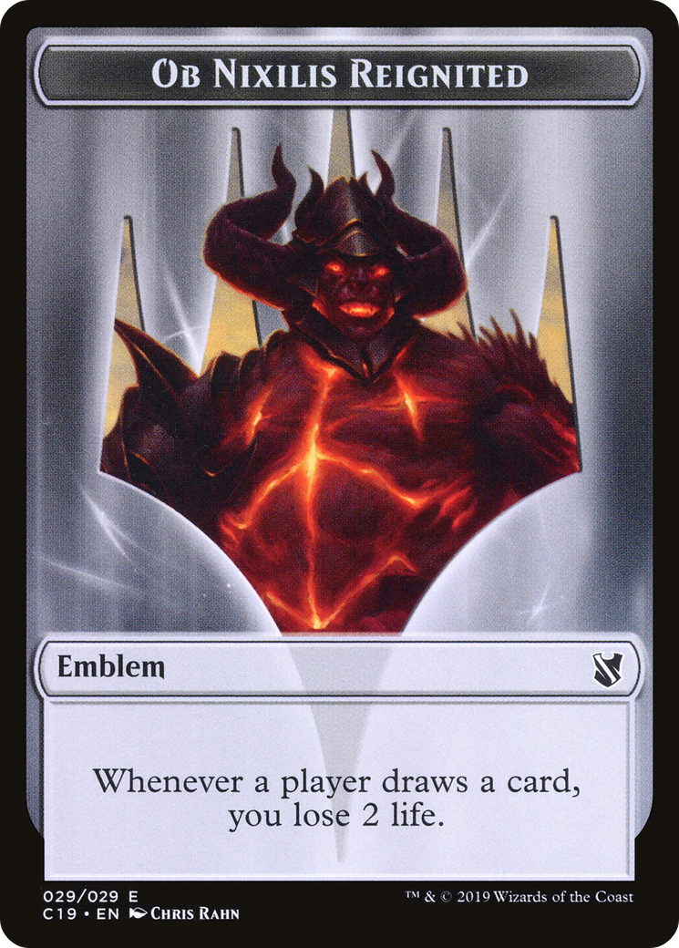 Ob Nixilis Reignited Emblem (TC19-029) [Commander 2019 Tokens]
