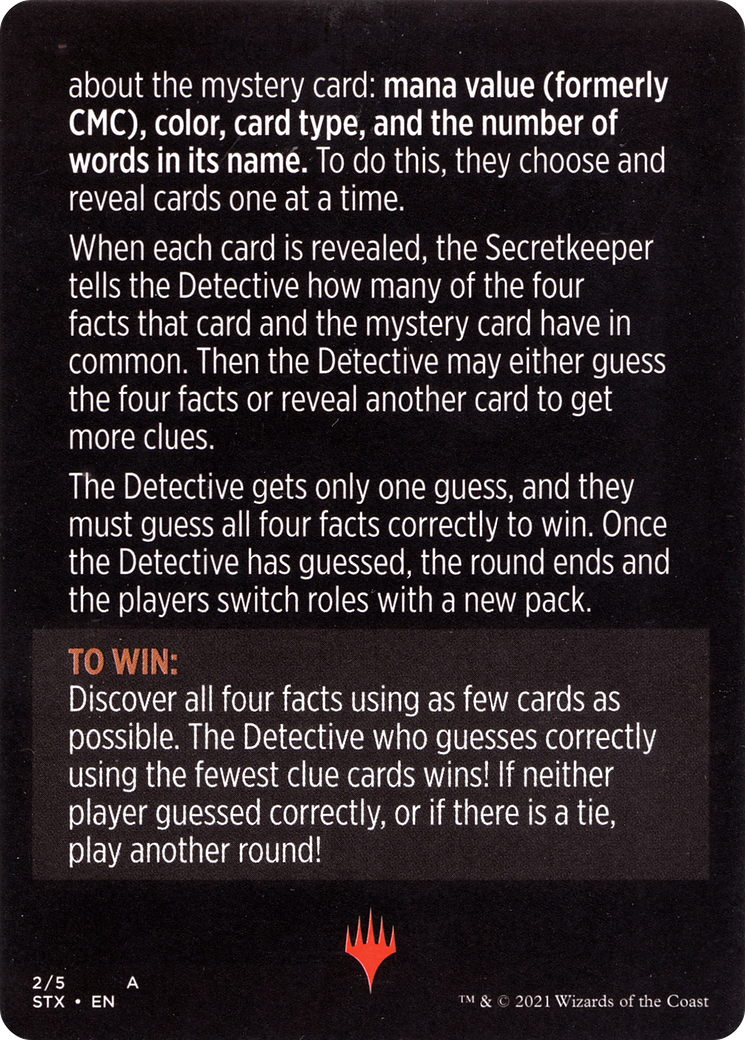 Booster Sleuth // Booster Sleuth (cont'd) (MSTX-002) [Strixhaven: School of Mages Minigames]