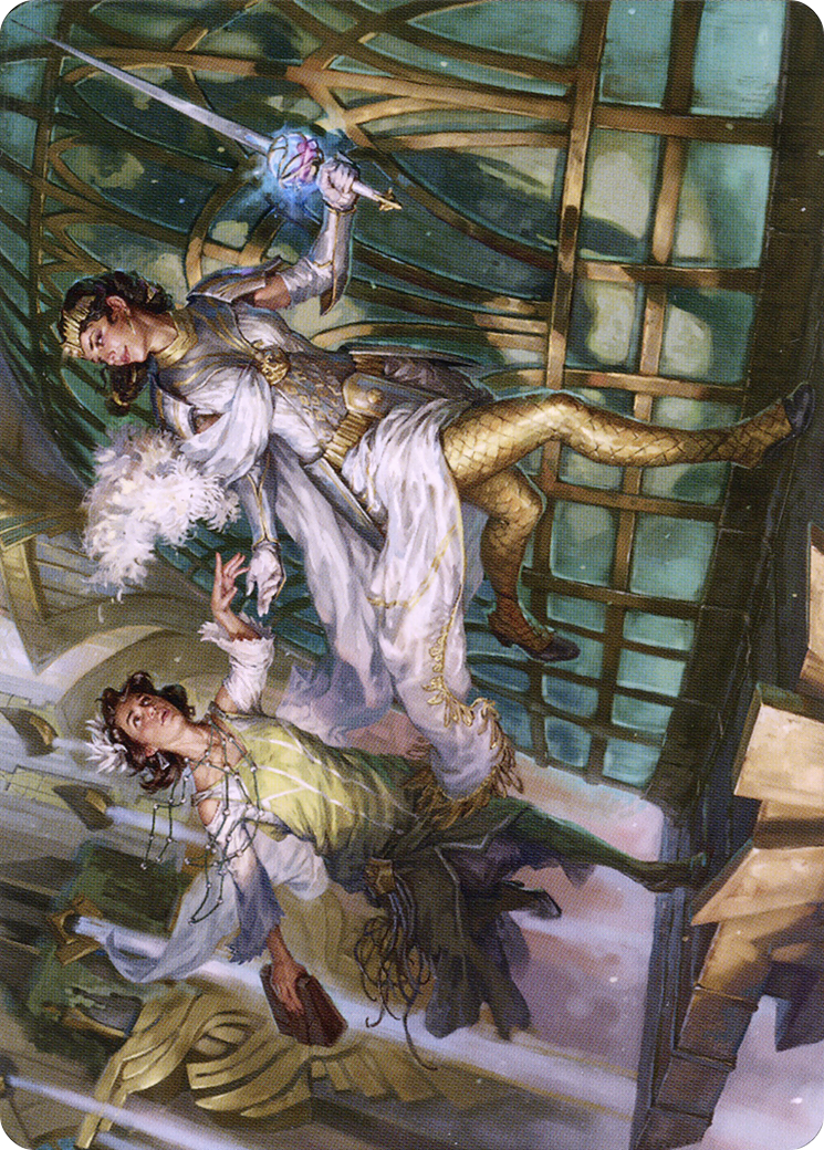 Daring Escape // Daring Escape (ASNC-018) (Borderless) [New Capenna Art Series] Foil