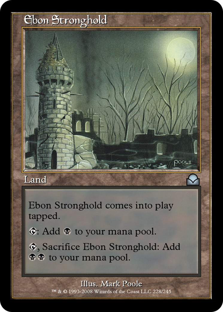 Ebon Stronghold (ME2-228) [Masters Edition II] Foil