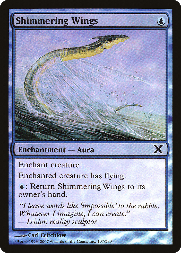 Shimmering Wings (10E-107★) [Tenth Edition] Foil