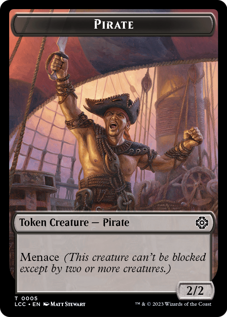 Pirate (TLCC-005) [The Lost Caverns of Ixalan Commander Tokens]