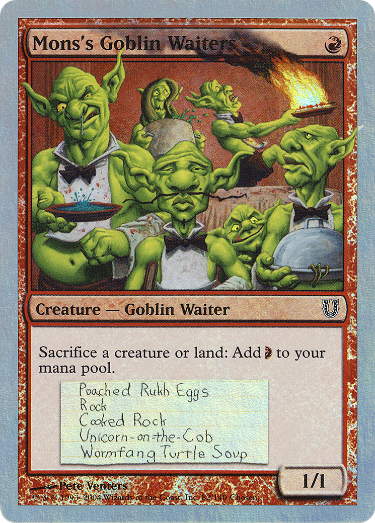 Mons's Goblin Waiters (UNH-82★) [Unhinged] Foil