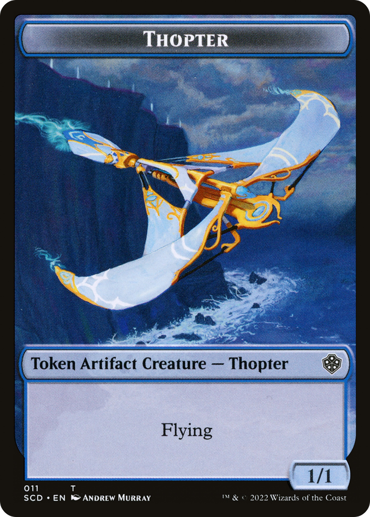 Thopter (TSCD-011) [Starter Commander Deck Tokens] Foil