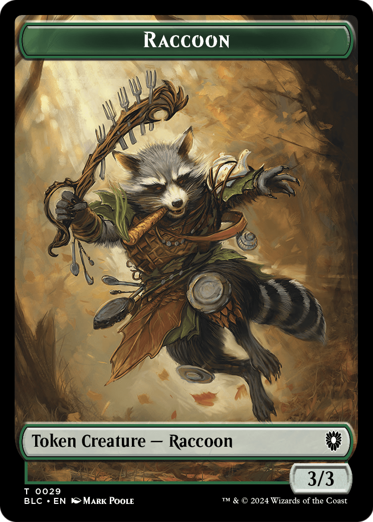 Raccoon (TBLC-029) [Bloomburrow Commander Tokens]