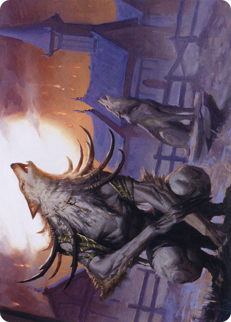 Lord of the Ulvenwald // Lord of the Ulvenwald (AMID-064) (Borderless) [Midnight Hunt Art Series] Foil