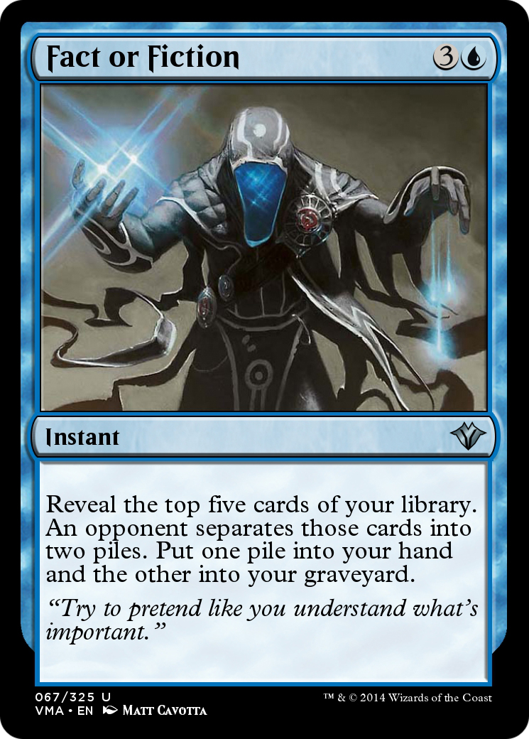 Fact or Fiction (VMA-067) [Vintage Masters] Foil