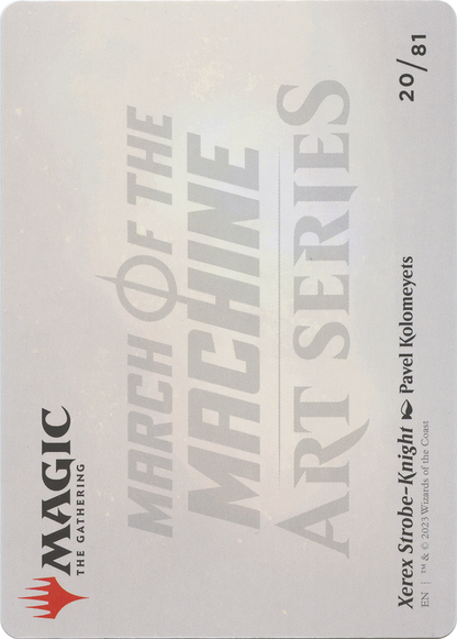 Xerex Strobe-Knight // Xerex Strobe-Knight (AMOM-020) (Borderless) [March of the Machine Art Series] Foil
