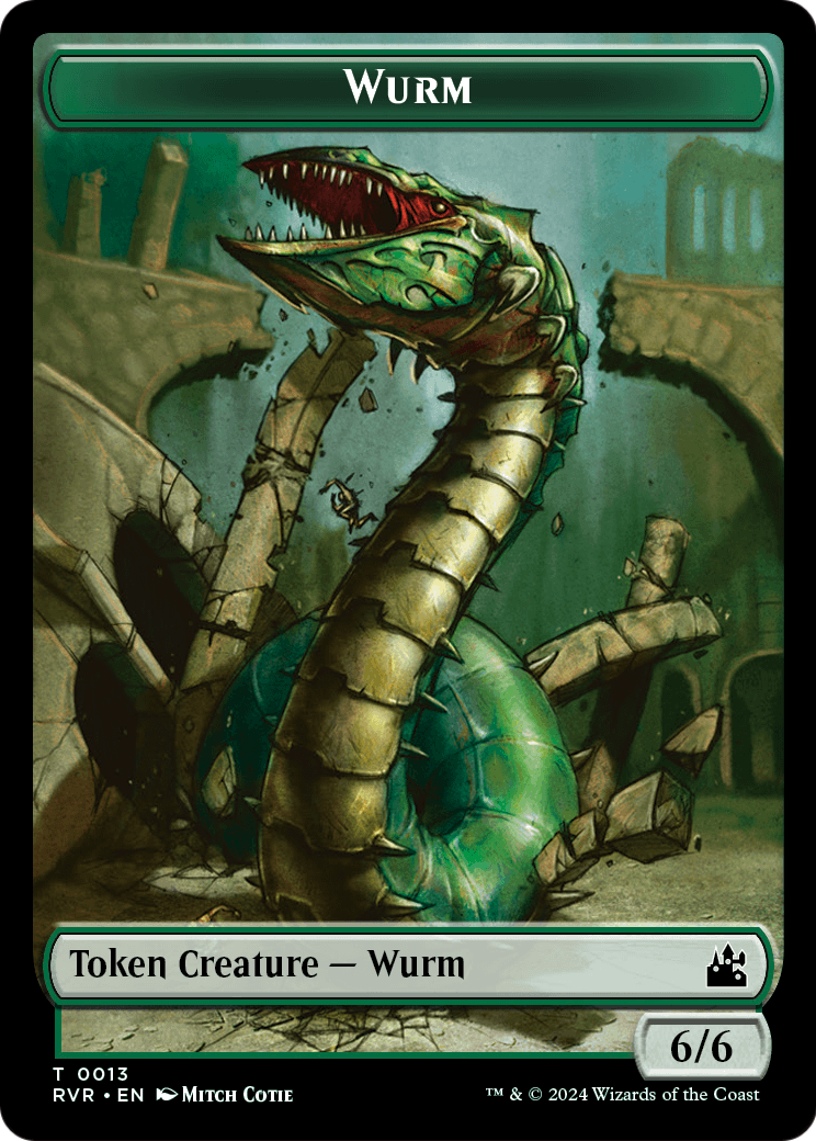 Wurm (TRVR-013) [Ravnica Remastered Tokens]