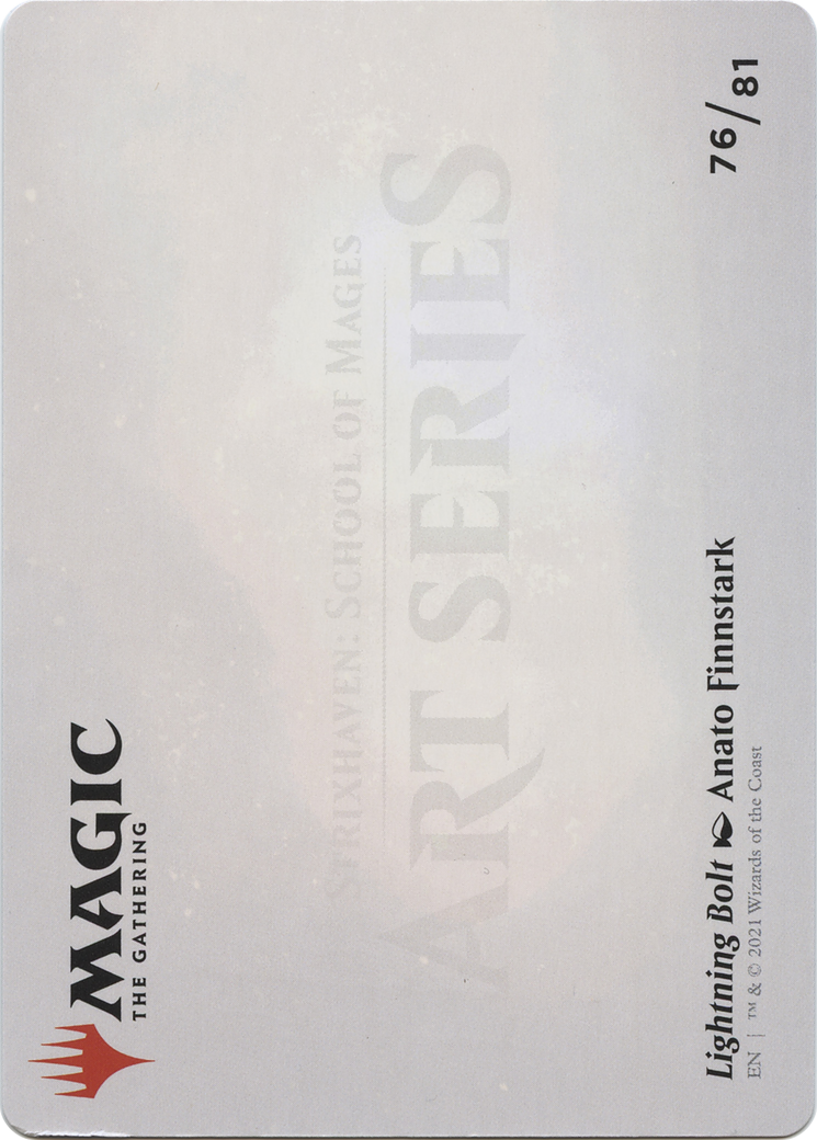 Lightning Bolt // Lightning Bolt (ASTX-076) (Borderless) [Strixhaven Art Series]