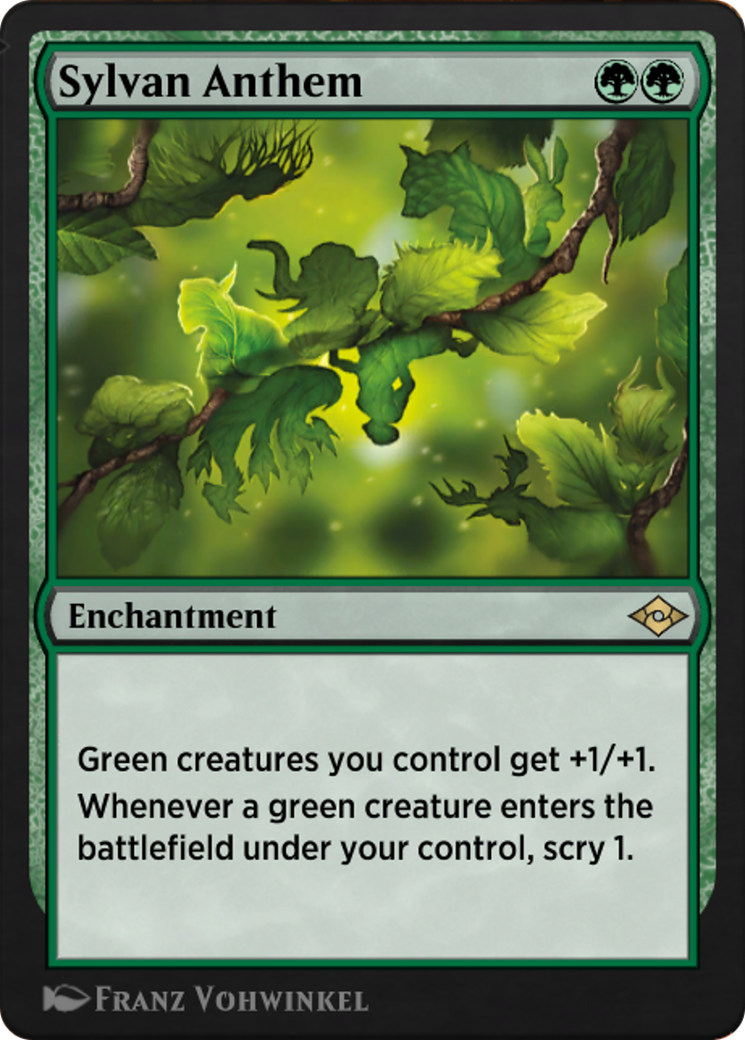 Sylvan Anthem (J21-649) [Jumpstart: Historic Horizons]