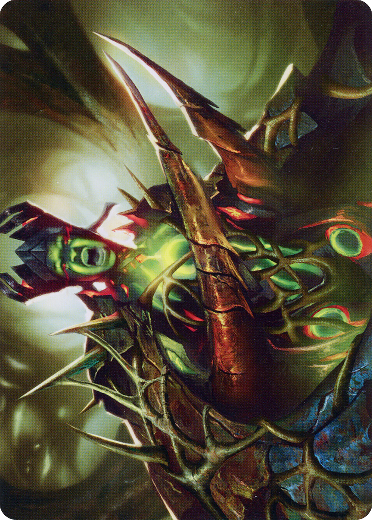 Maze's Mantle // Maze's Mantle (AONE-040) (Borderless) [Phyrexia: All Will Be One Art Series] Foil