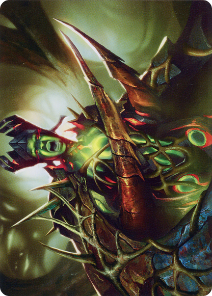 Maze's Mantle // Maze's Mantle (AONE-040) (Borderless) [Phyrexia: All Will Be One Art Series] Foil