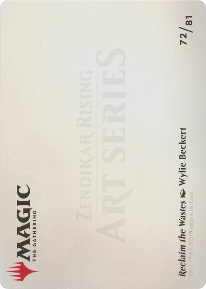 Reclaim the Wastes // Reclaim the Wastes (AZNR-072) (Borderless) [Zendikar Rising Art Series] Foil