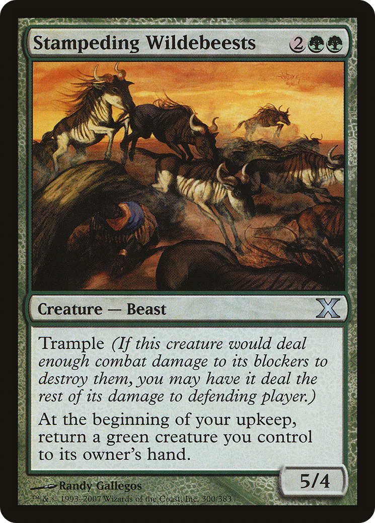 Stampeding Wildebeests (10E-300) [Tenth Edition]