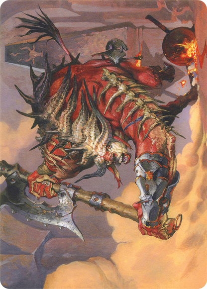 Spinehorn Minotaur // Spinehorn Minotaur (AMH1-038) (Borderless) [Modern Horizons Art Series]