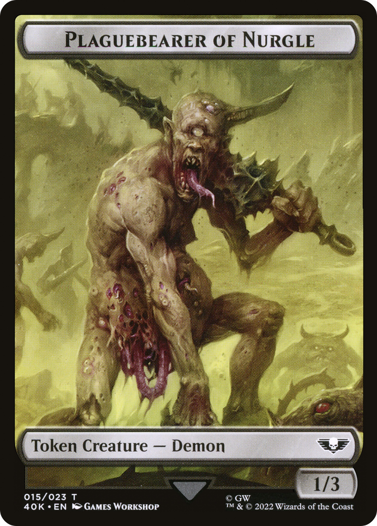 Plaguebearer of Nurgle (T40K-015) [Warhammer 40,000 Tokens]