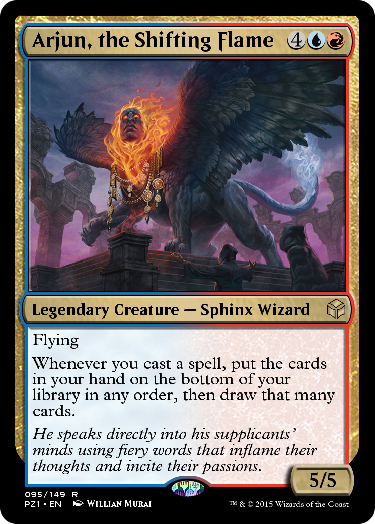 Arjun, the Shifting Flame (PZ1-095) [Legendary Cube Prize Pack] Foil