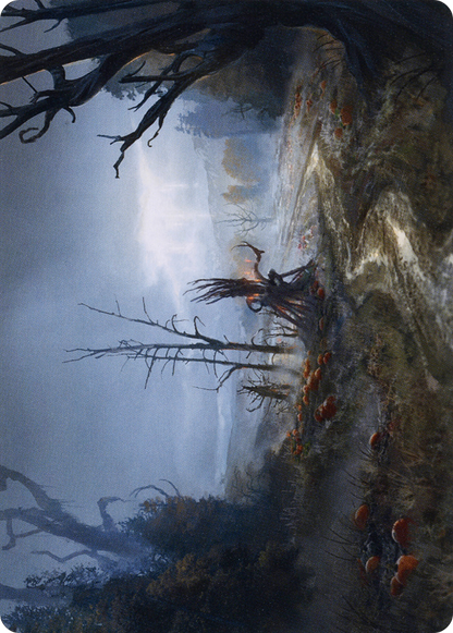 Overgrown Farmland // Overgrown Farmland (AMID-074) (Borderless) [Midnight Hunt Art Series] Foil